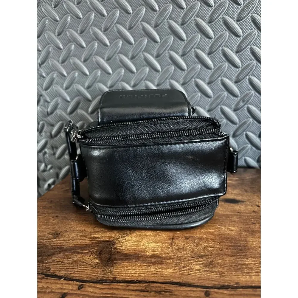 RARE Fujifilm Finepix S-Series Premium Faux Leather Camera Case Black Asymmetric